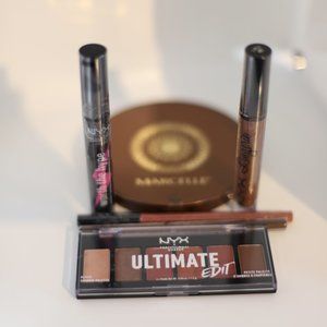 NYX SUMMER BUNDLE : EYE, LIP & MARCELLE  BRONZER